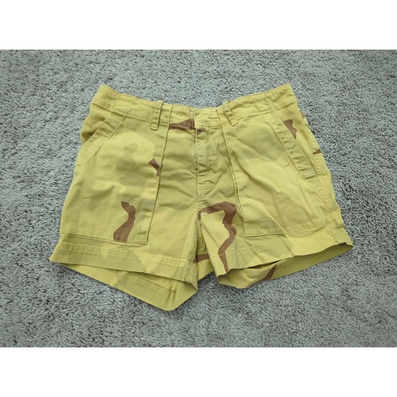 Nili Lotan Pants - Nili Lotan NL Issue Shorts Womens 2 Khaki Desert Camo Cargo‎ Stretch Made USA